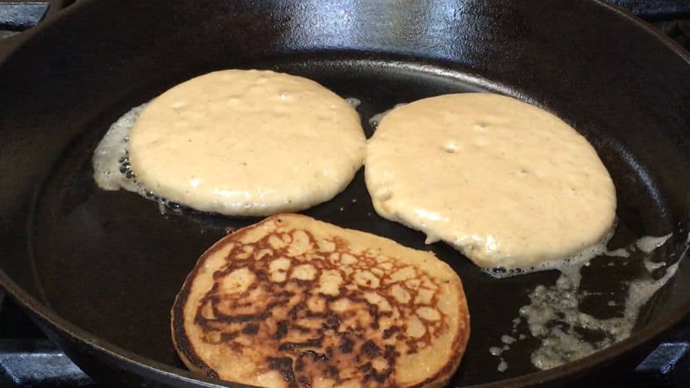 Banana Oatmeal Pancake Flipped