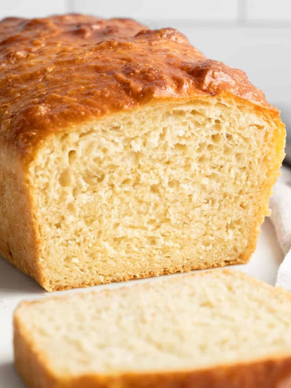 Brioche Bread loaf sliced