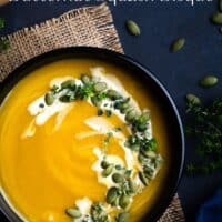 Butternut Squash Bisque Pinterest Pin