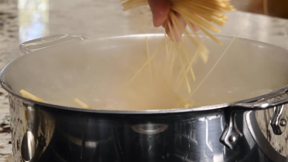 Cooking pasta