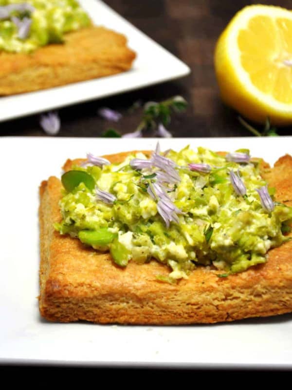 Fava and Feta Tart