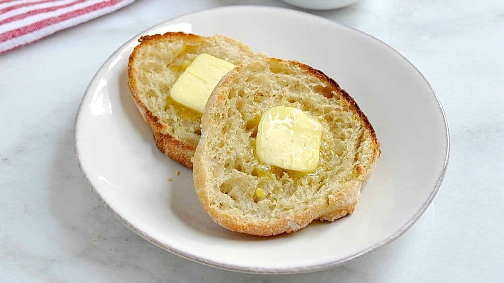 English Muffin served with butter