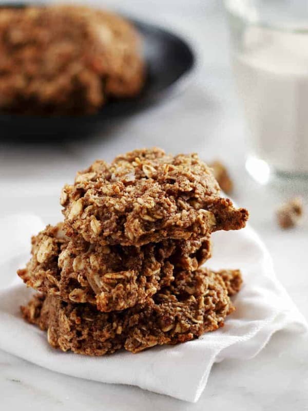 Banana Oatmeal Cookies Stacked