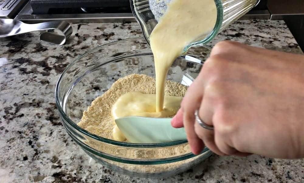 Pour Wet Ingredients into Dry