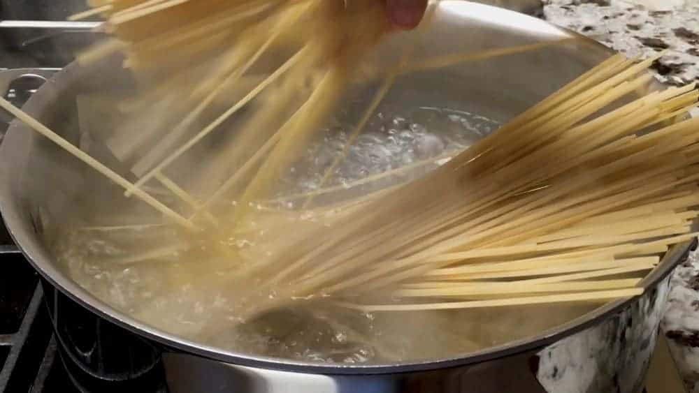 Putting Pasta on to Boil