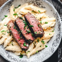 Steak Pasta Pinterest Pin