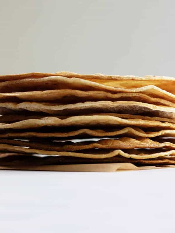 stack of tostada shells