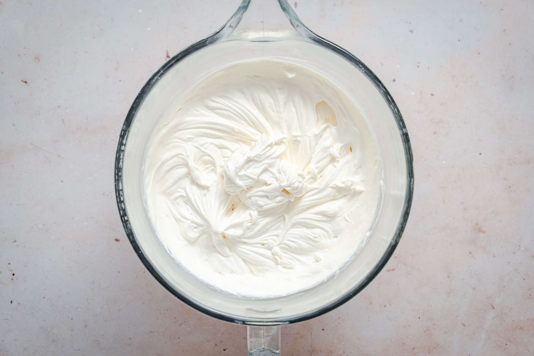 Whipped Cream Frosting ready to spread