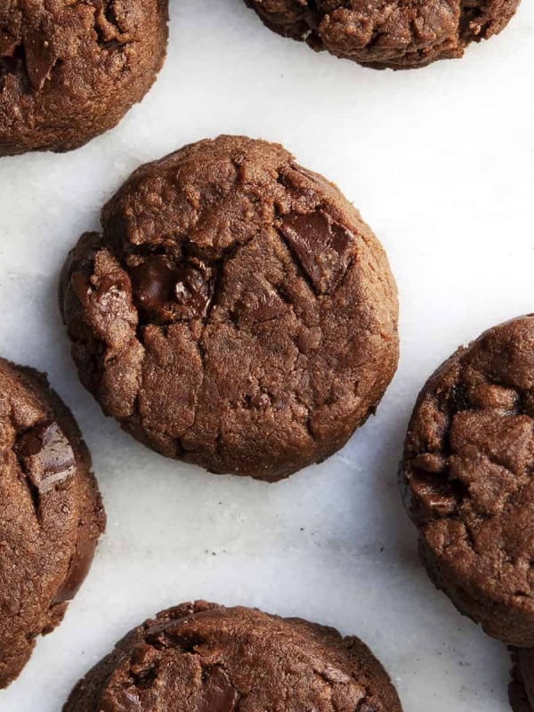 World Peace Cookies on a white marble board