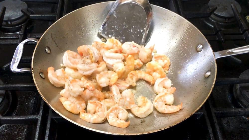 frying shrimp for shrimp tacos