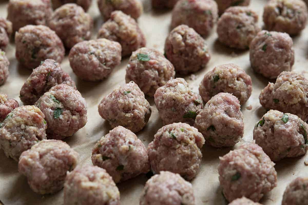 raw meatballs